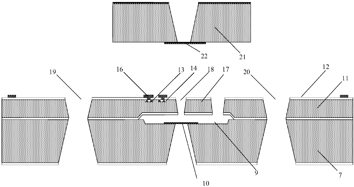 Chip for realizing structure activity relationship direct in-situ characterization through TEM and manufacturing method thereof