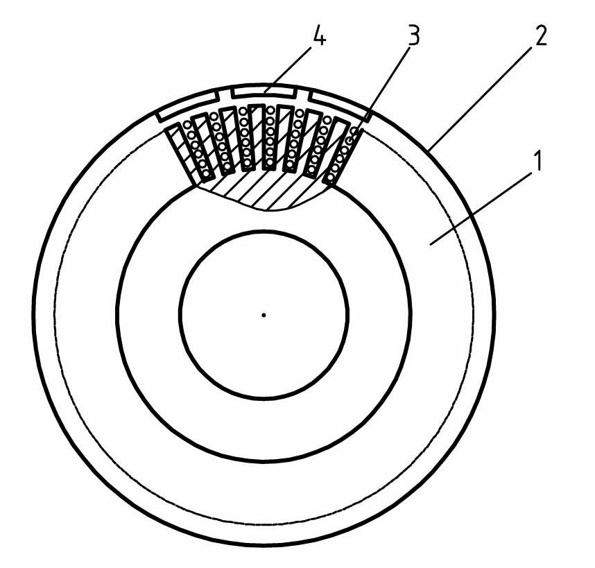 Single-line multi-pole outer rotor single-phase generator