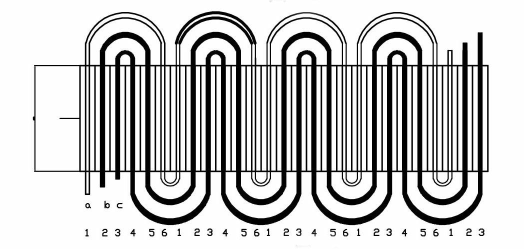 Single-line multi-pole outer rotor single-phase generator