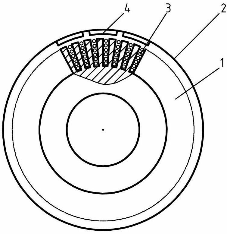 Single-line multi-pole outer rotor single-phase generator