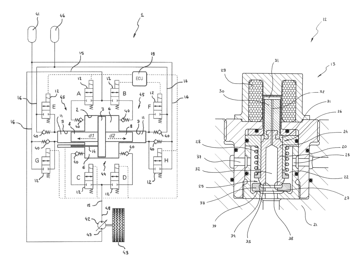 Reversible hydraulic pressure converter employing tubular valves