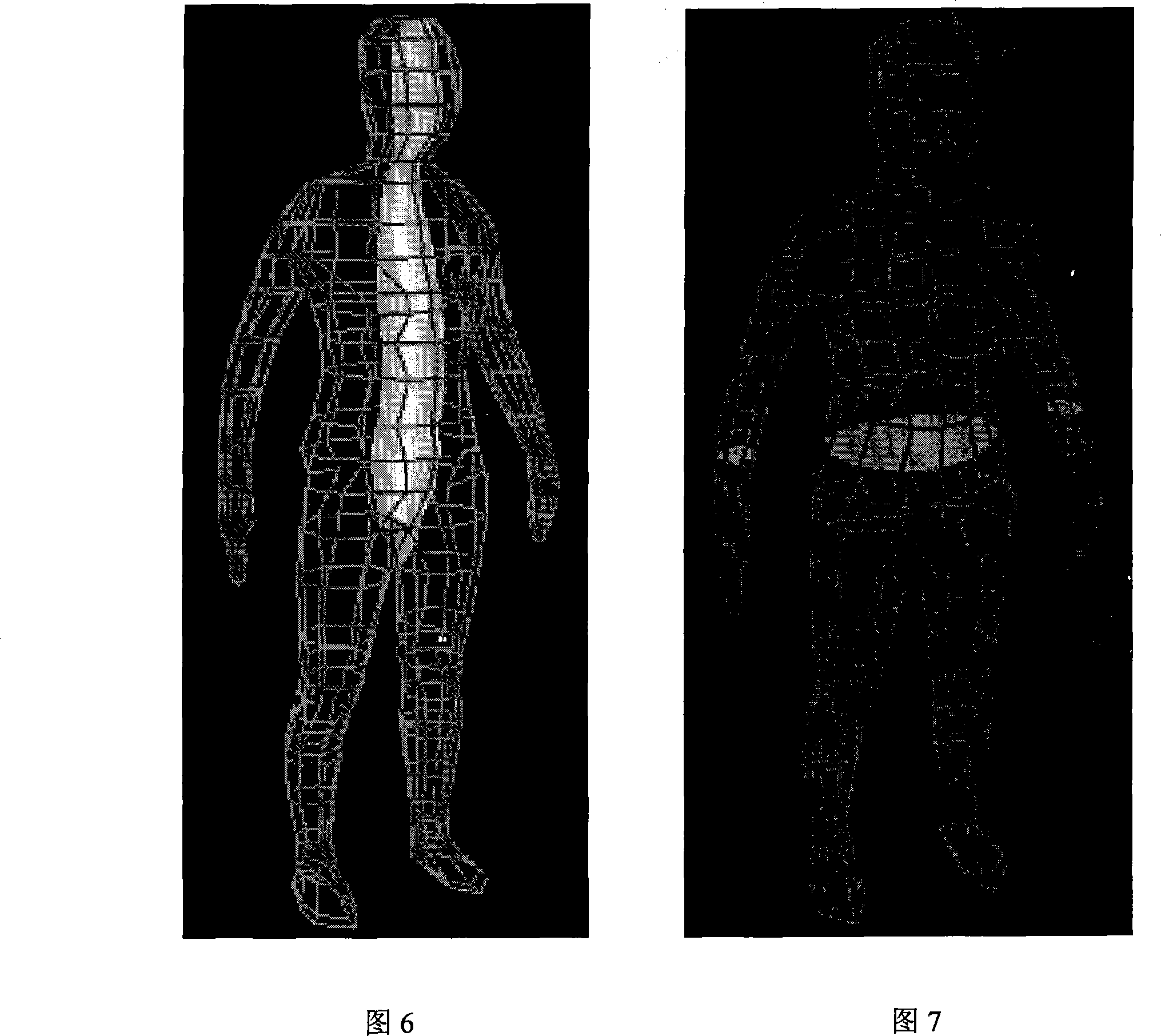 Three-dimensional visualized method for processing garments thermal comfort degree