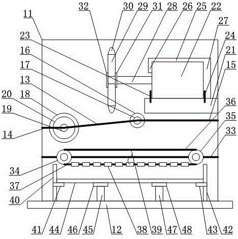 Spin cutting device for coaxial cable sampling