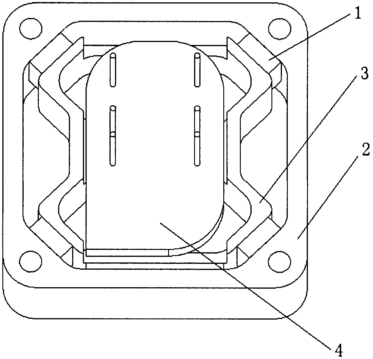 Independent vibration damping structure of gyro sensitive element