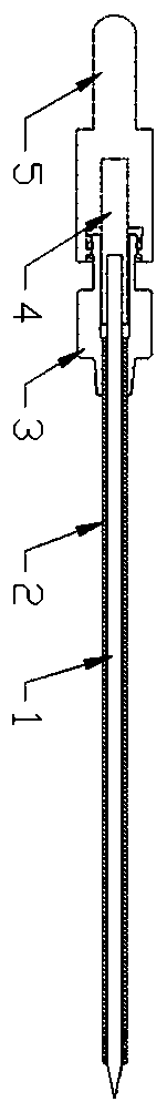 Femoral head puncture guiding device