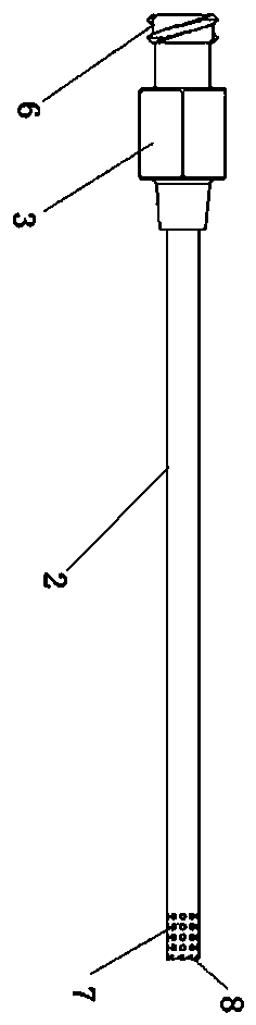 Femoral head puncture guiding device