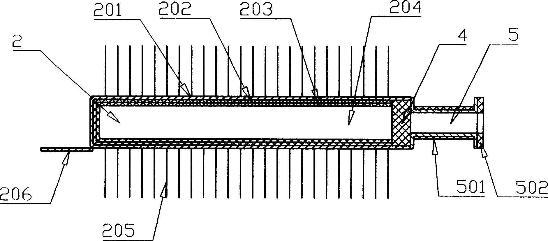 Microwave heater for liquid