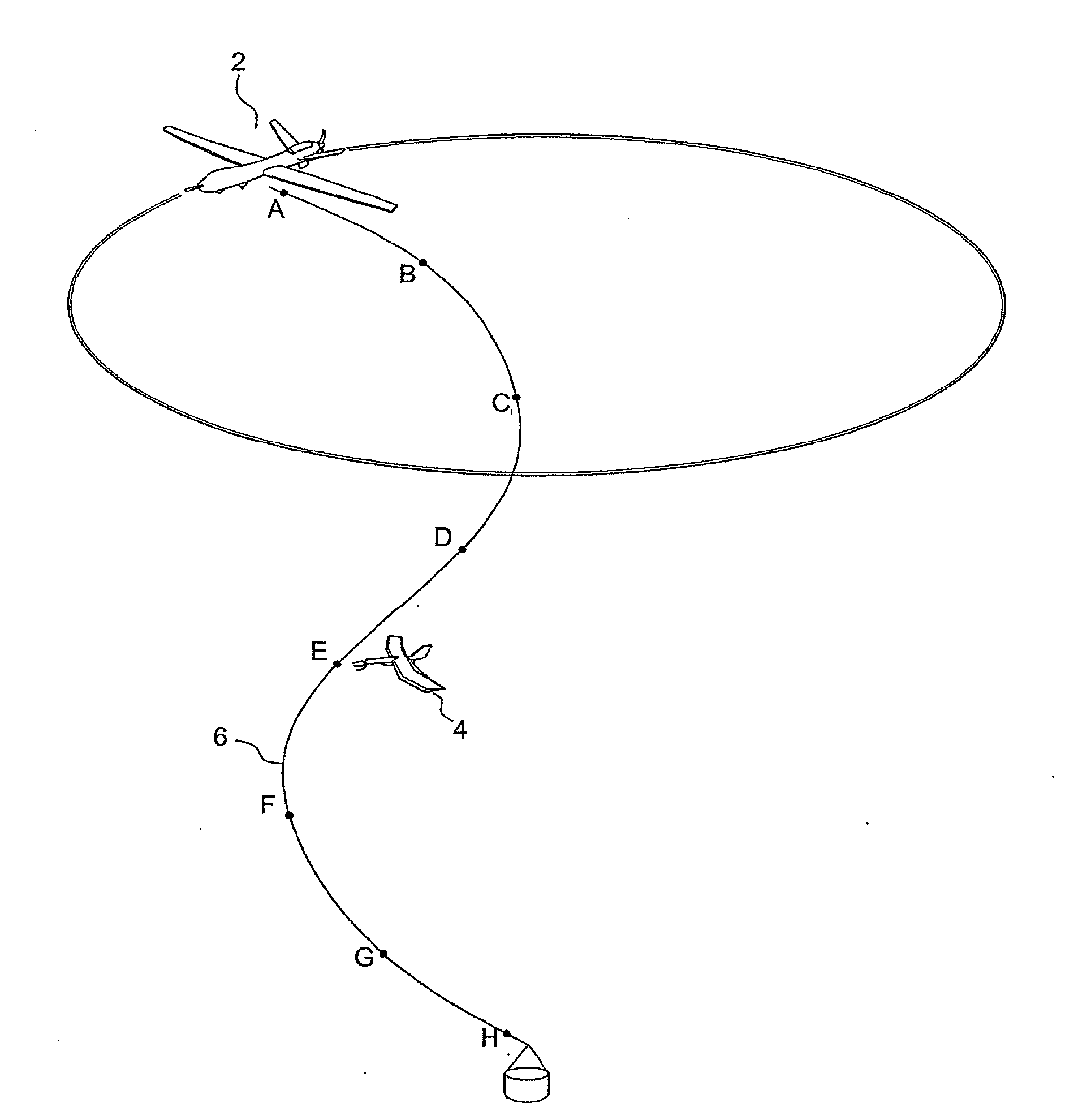 System and method for the retrieval of a smaller unmanned aerial vehicle by a larger unmanned aerial vehicle