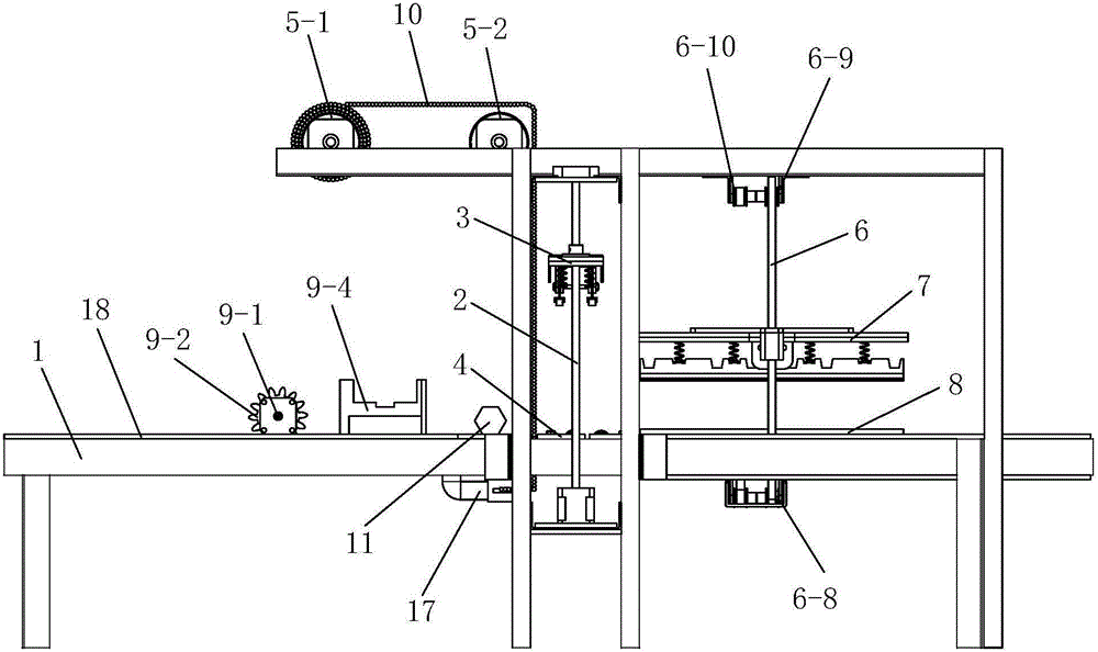 Full-automatic integrated air column bag packaging machine