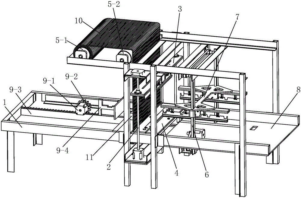 Full-automatic integrated air column bag packaging machine