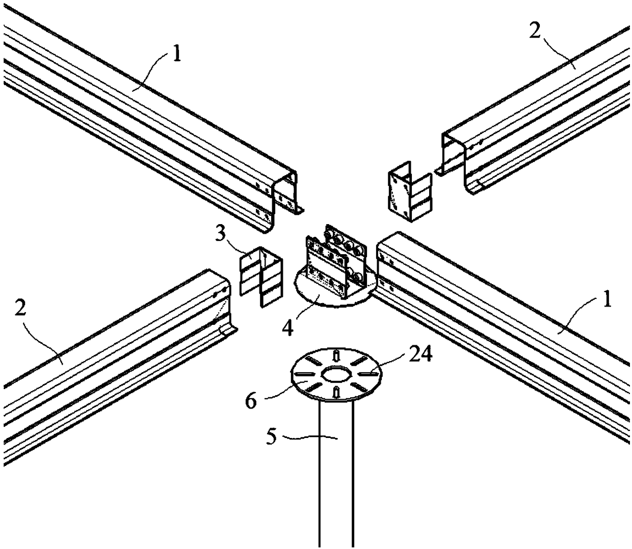 Foundation module for fabricated house