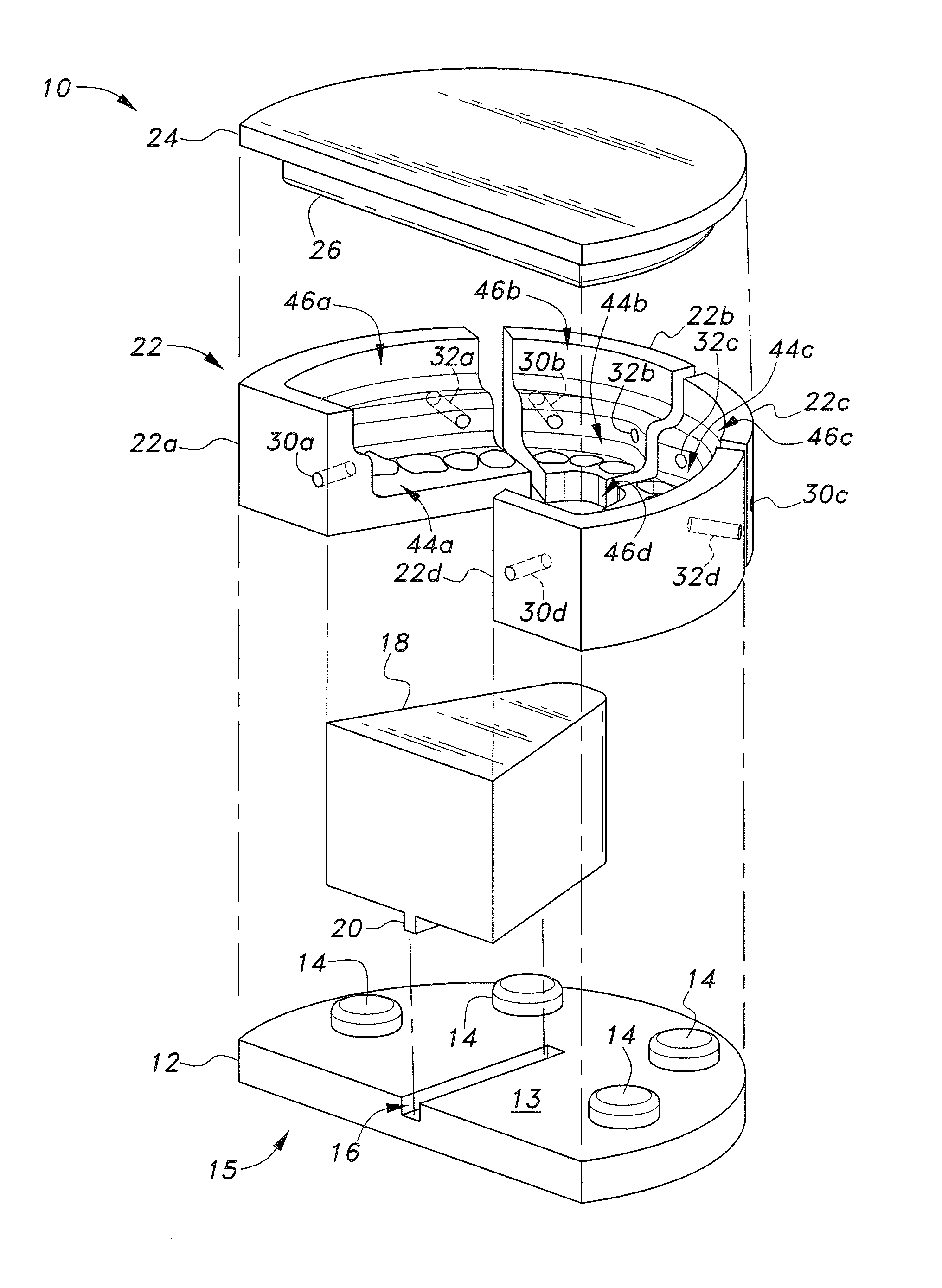 Denture construction teaching tool