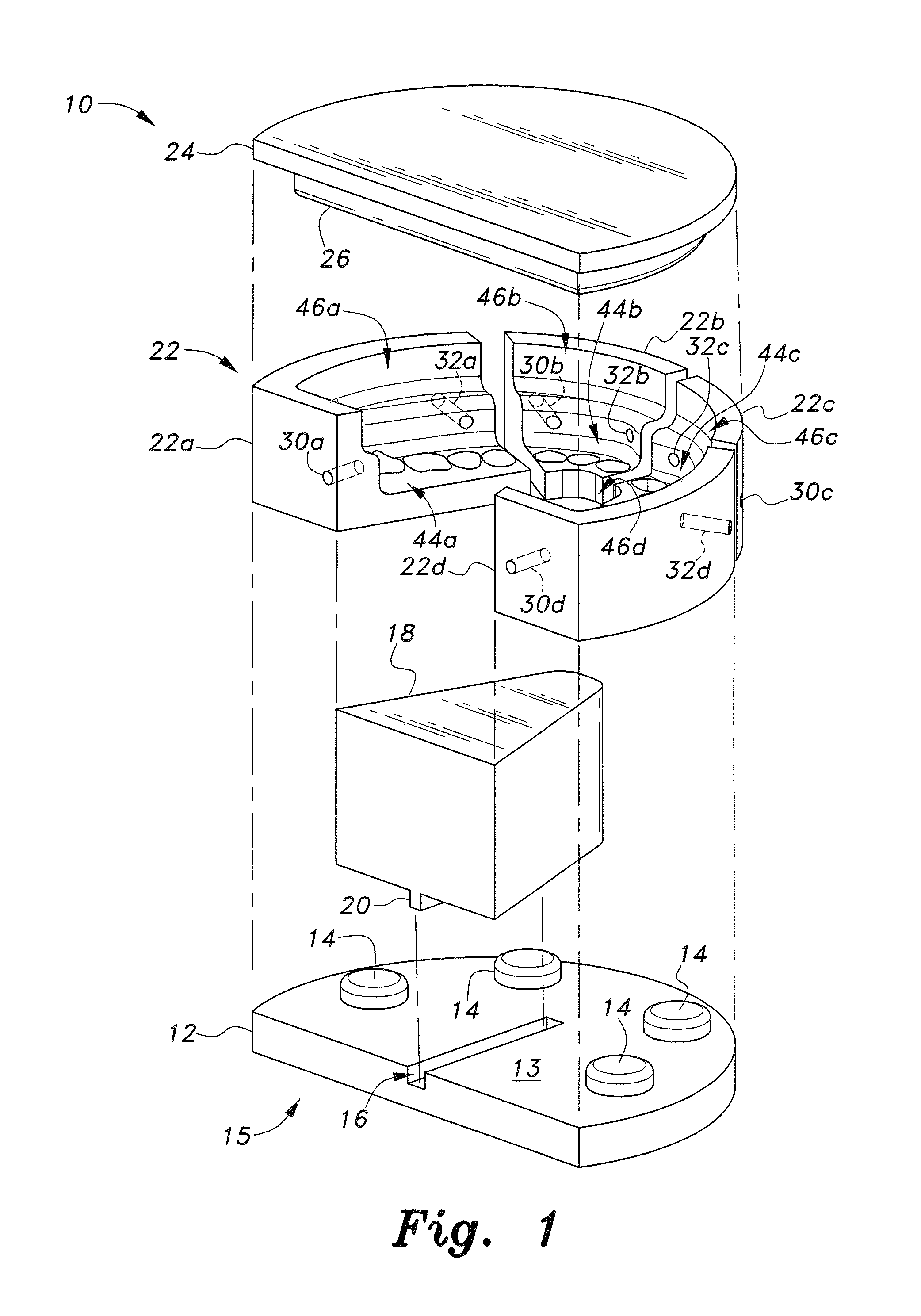 Denture construction teaching tool