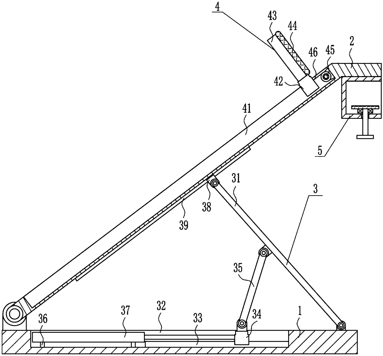 Large package unloading device for logistics