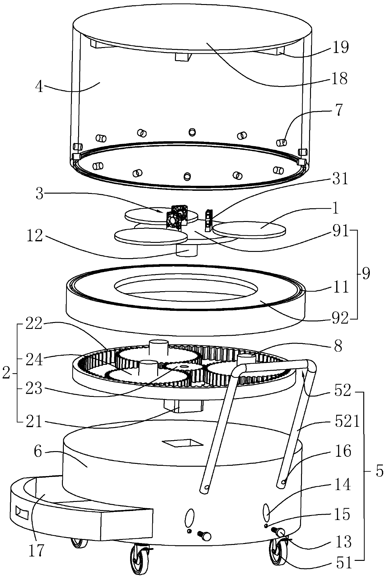 Rotatable electronic product display cabinet capable of demisting