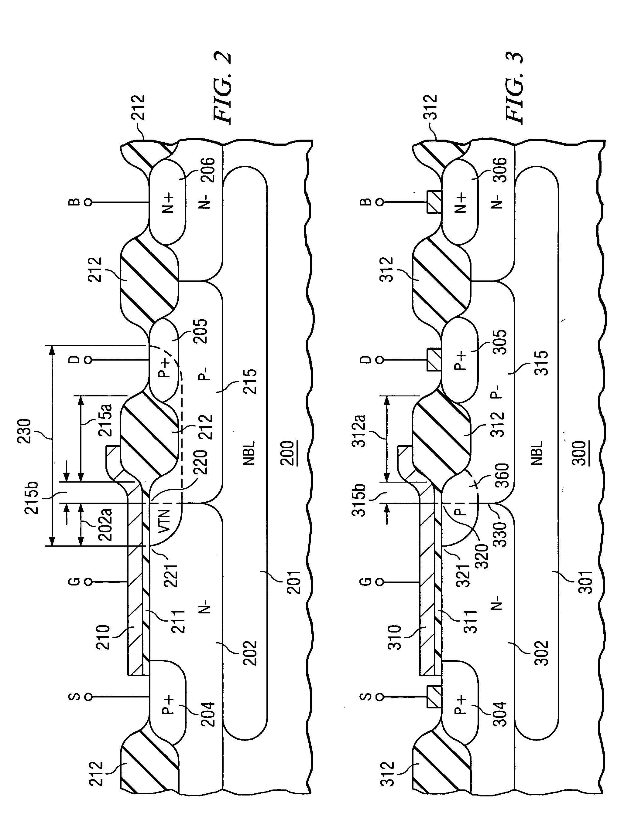 Low cost fabrication method for high voltage, high drain current MOS transistor