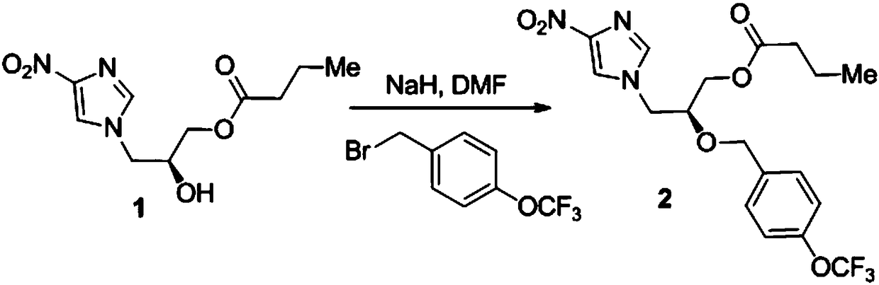 Preparation method of anti-tuberculosis candidate drug pa-824