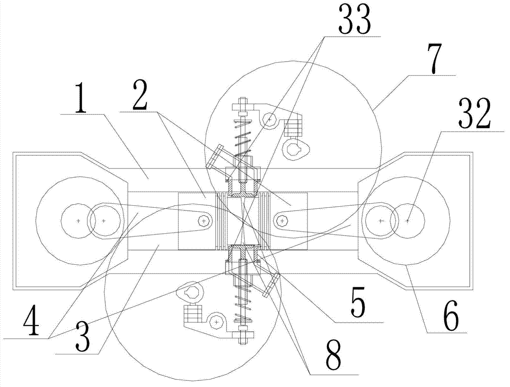 No-cylinder-cover double-combustion-chamber horizontal type four-stroke internal combustion engine