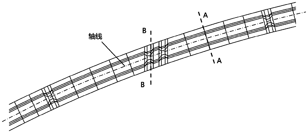 Linear engineering structure rapid BIM modeling method based on finite element grid division