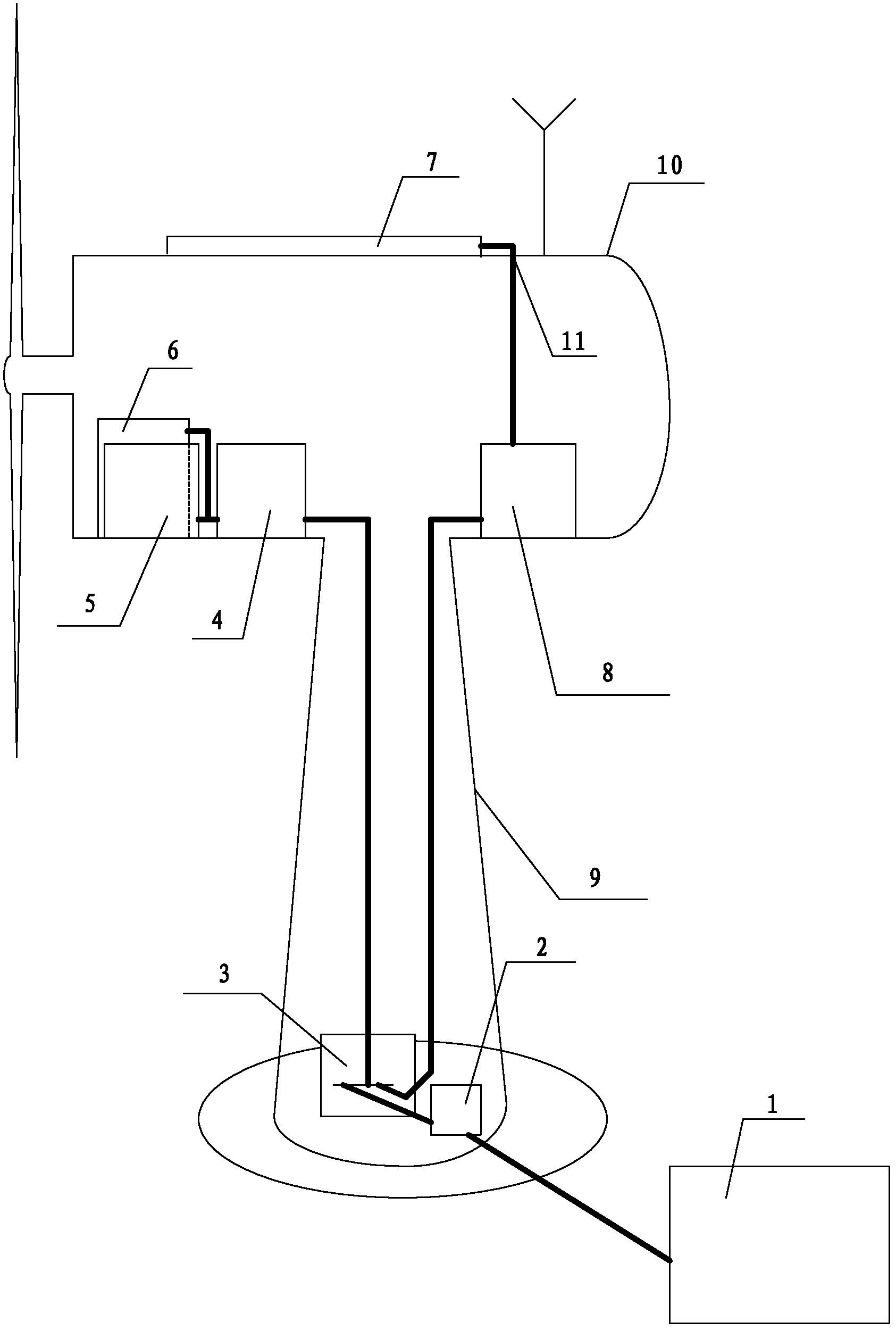 Auxiliary power supply system of wind generation set, wind driven generator and auxiliary power supply power supply method of wind generation set