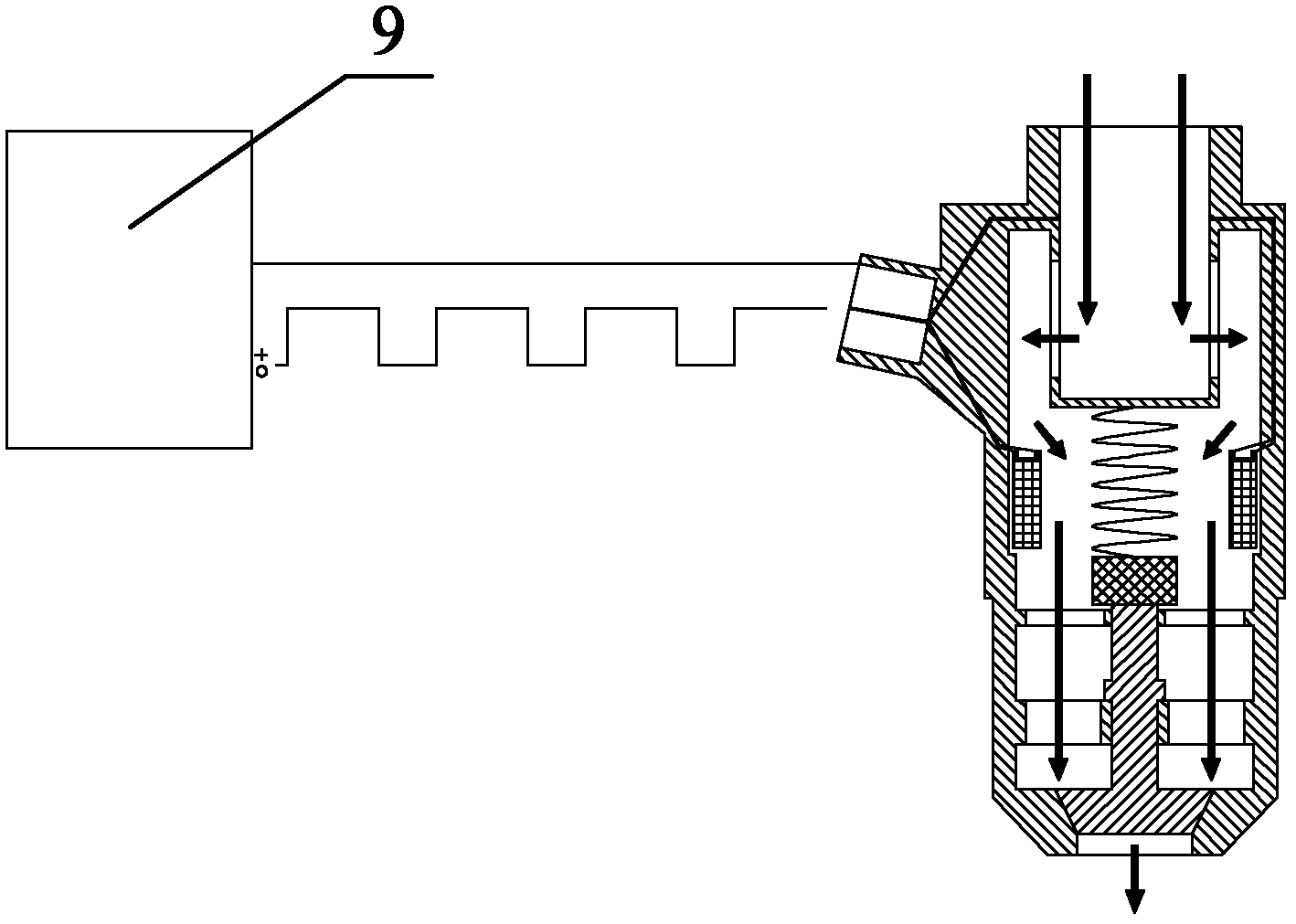 Engine, air inlet system of engine and electronic air spray valve used by system