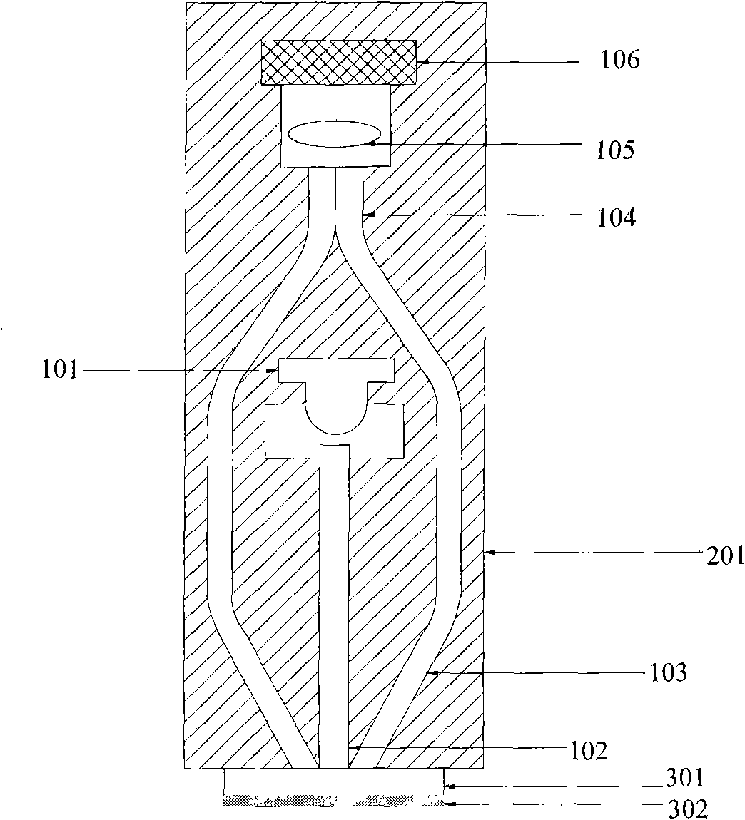 Optical fiber bundle fluorescent sensor