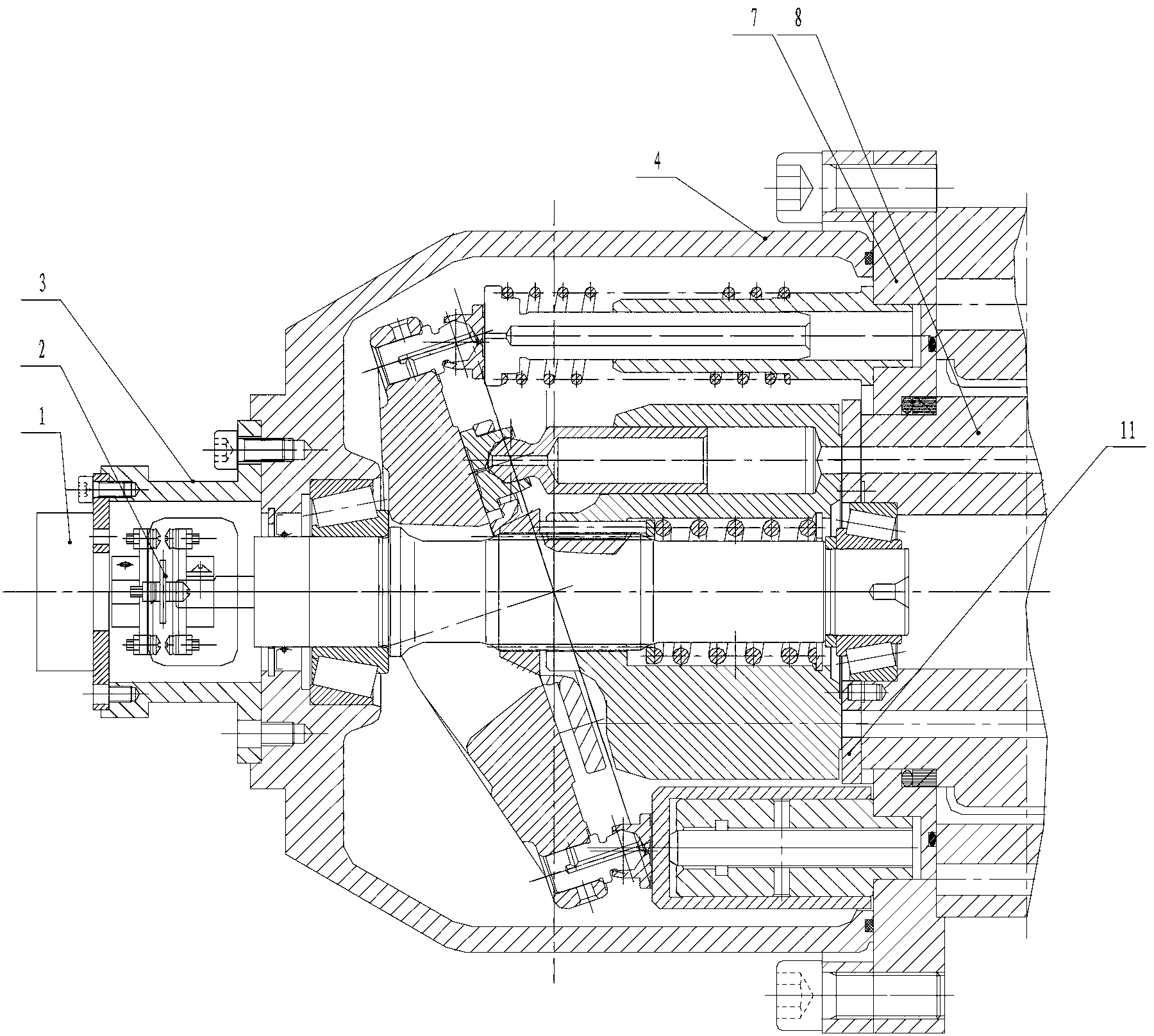 Swash plate piston hydraulic transformer controlled by swing hydraulic motor