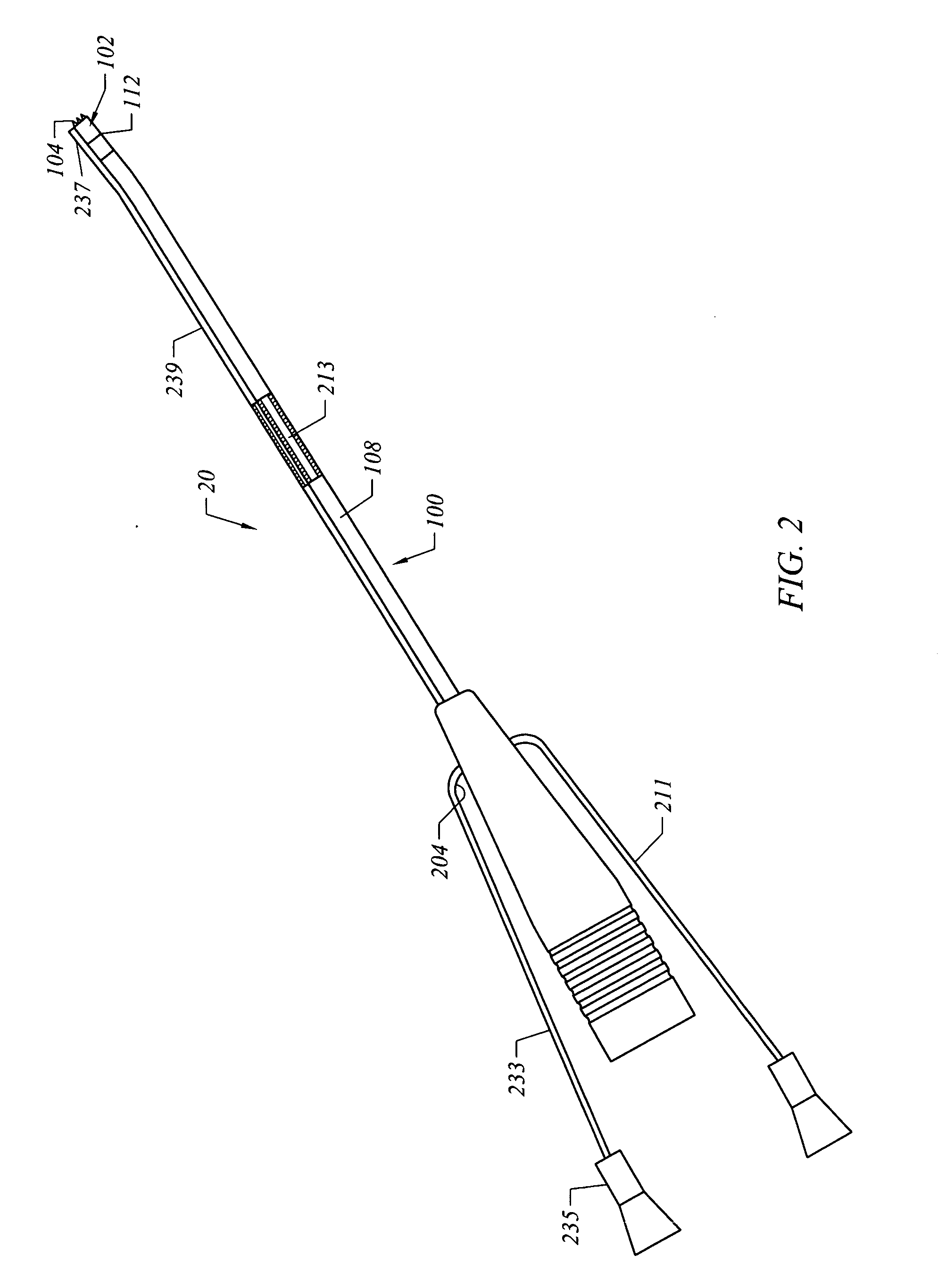 Selectively controlled active electrodes for electrosurgical probe