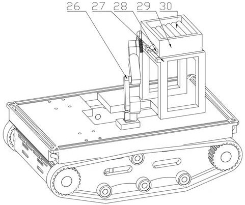 Unmanned salix psammophila planting device in desert area