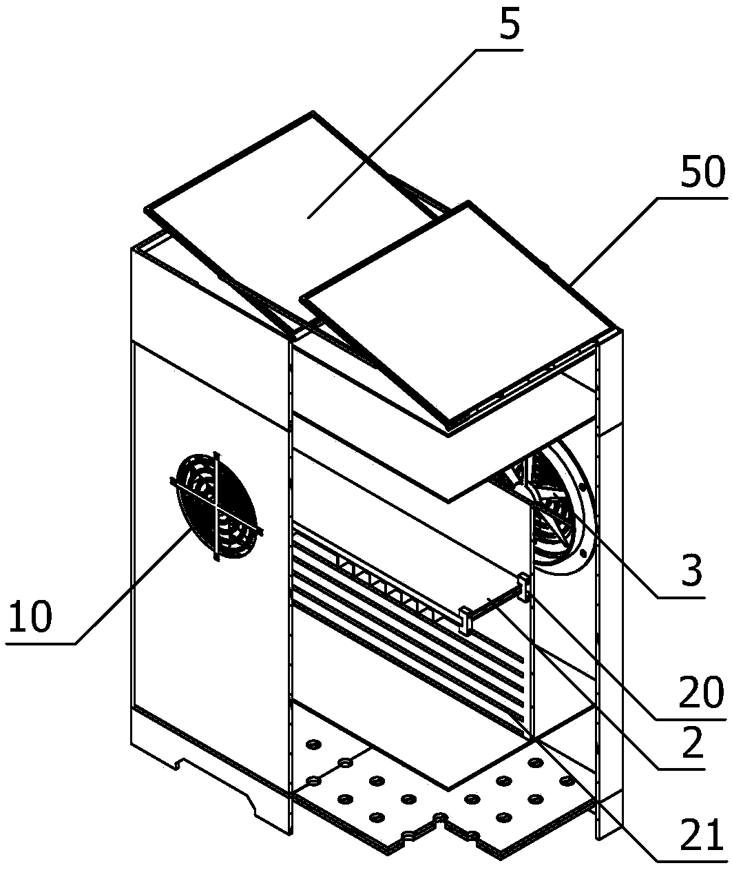 Solar heat dissipation distribution network ring main unit