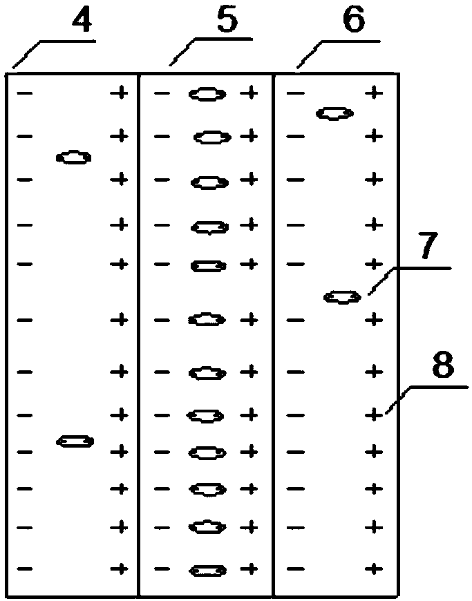 High and low dielectric polymer composite electret filter material and preparation method thereof