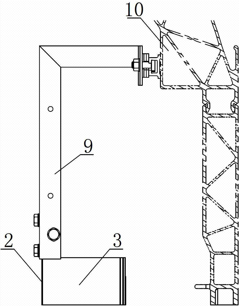 Multi-functional door column for rail vehicles