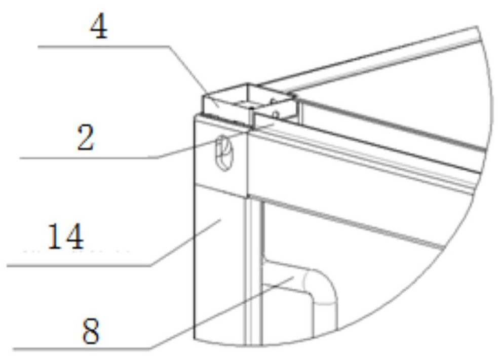 Assembled box-type house with rainwater collection function