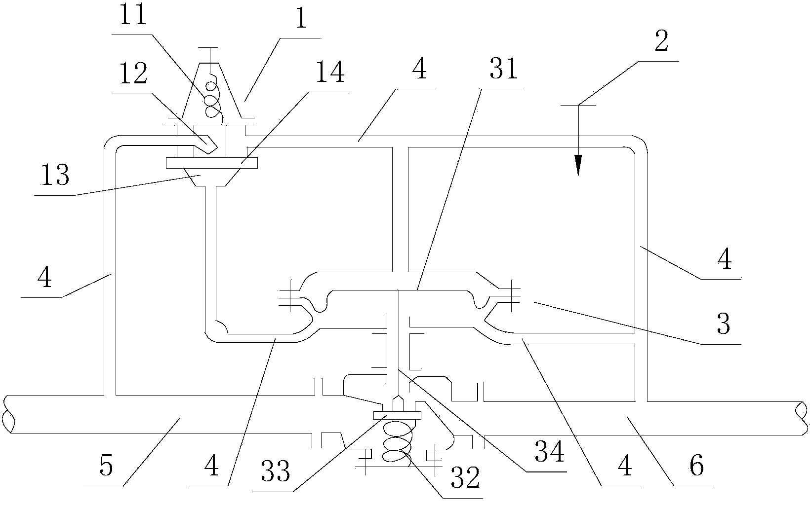 Natural gas self-standing pressure regulator