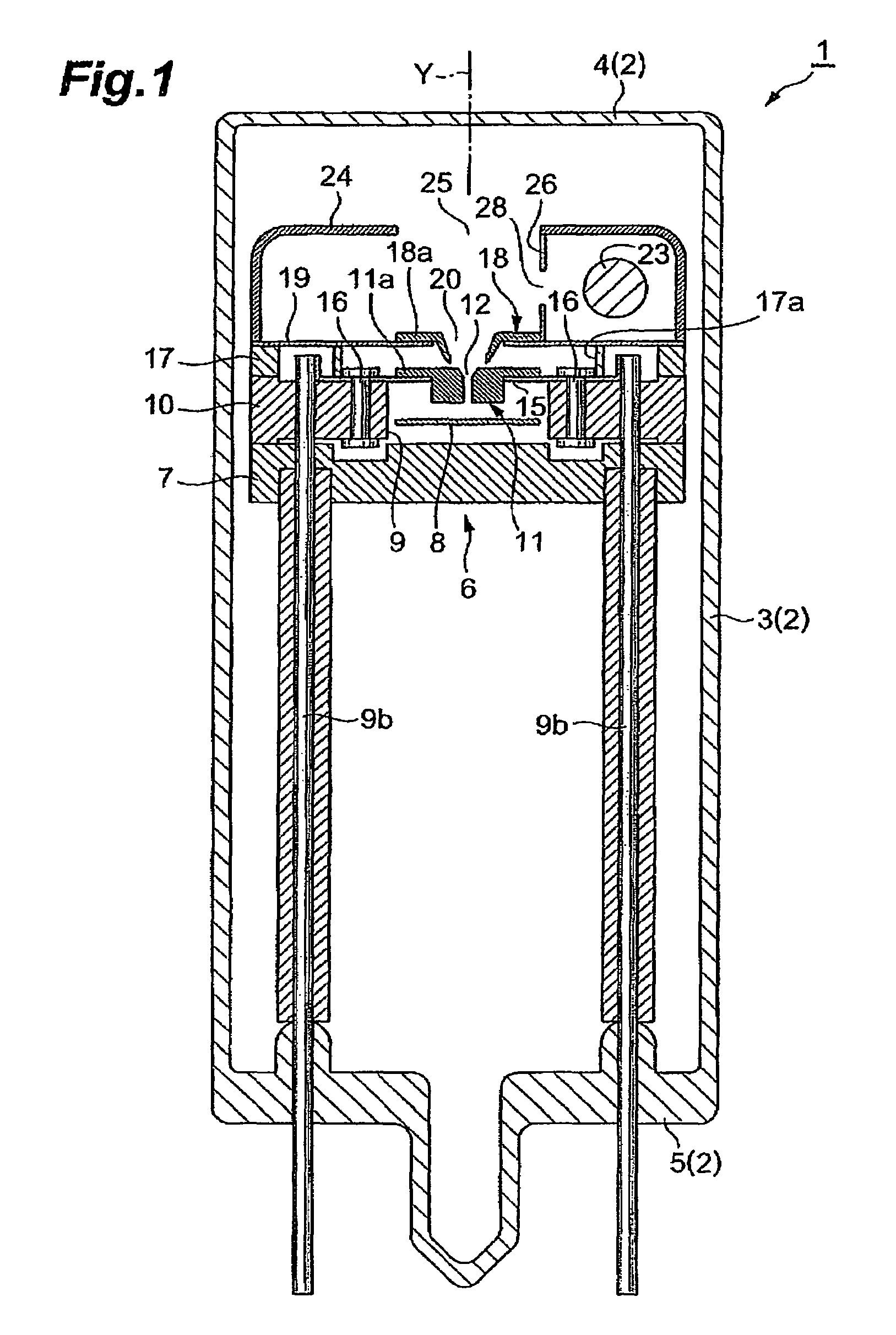 Gas discharge tube with discharge path limiting means