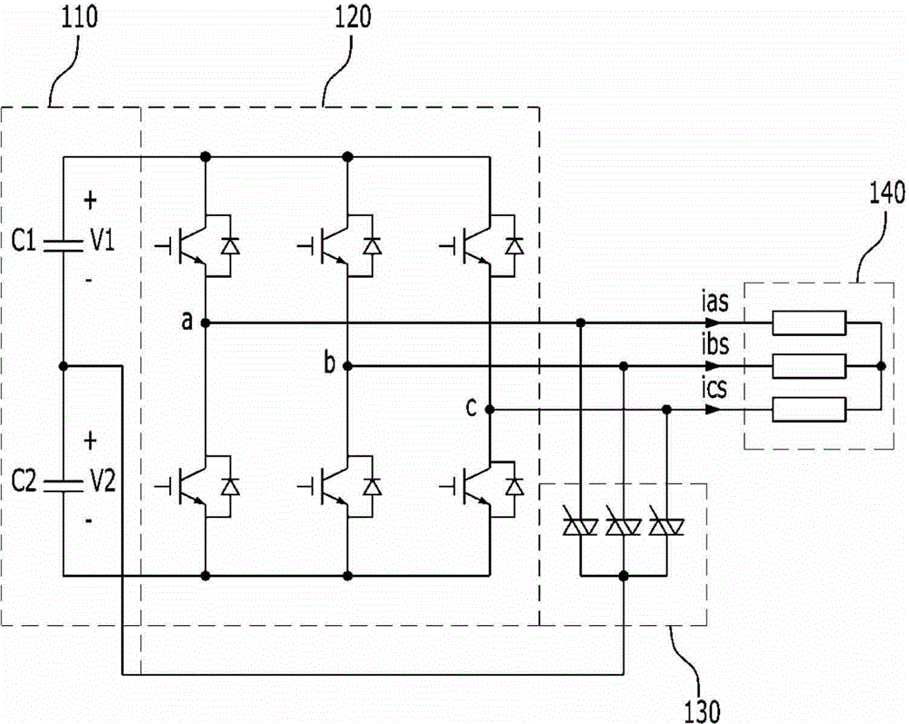 Emergency inverter operation device for electric vehicle and method therefor