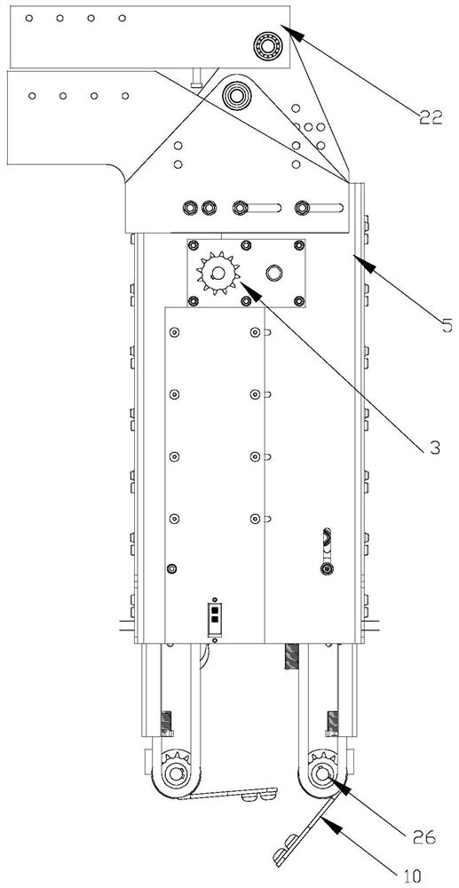 Vertical constraint turnover manipulator