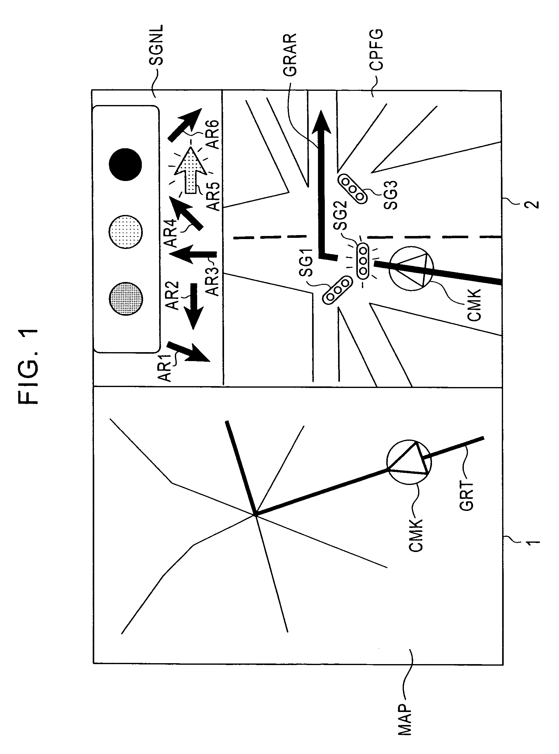 Navigation system and intersection guidance method