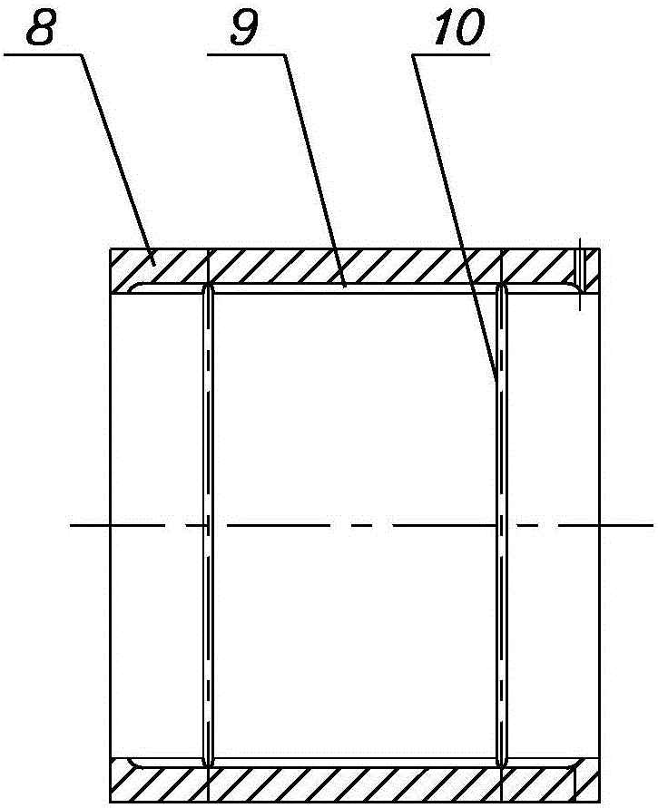 Method for machining overlong concentric ladder through hole on ordinary boring machine through lengthening boring cutter rod