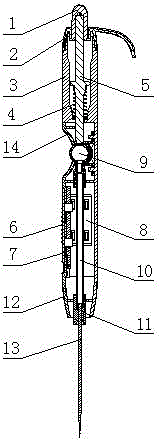 Novel test-tube baby ovum-peeling manipulator