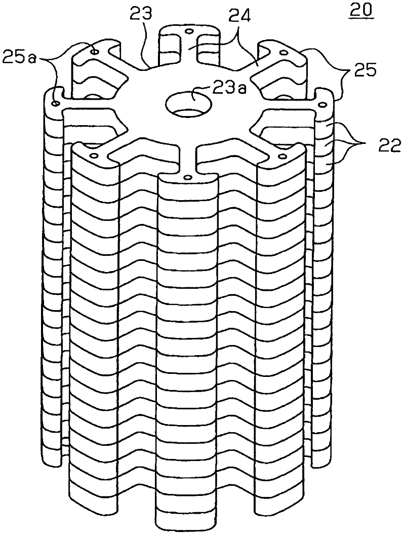 Armature for rotary electric apparatus and manufacturing method for the same