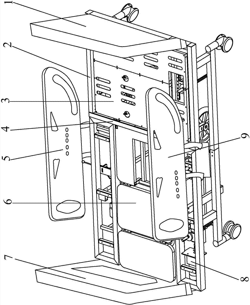 Domestic nursing bed and nursing control method