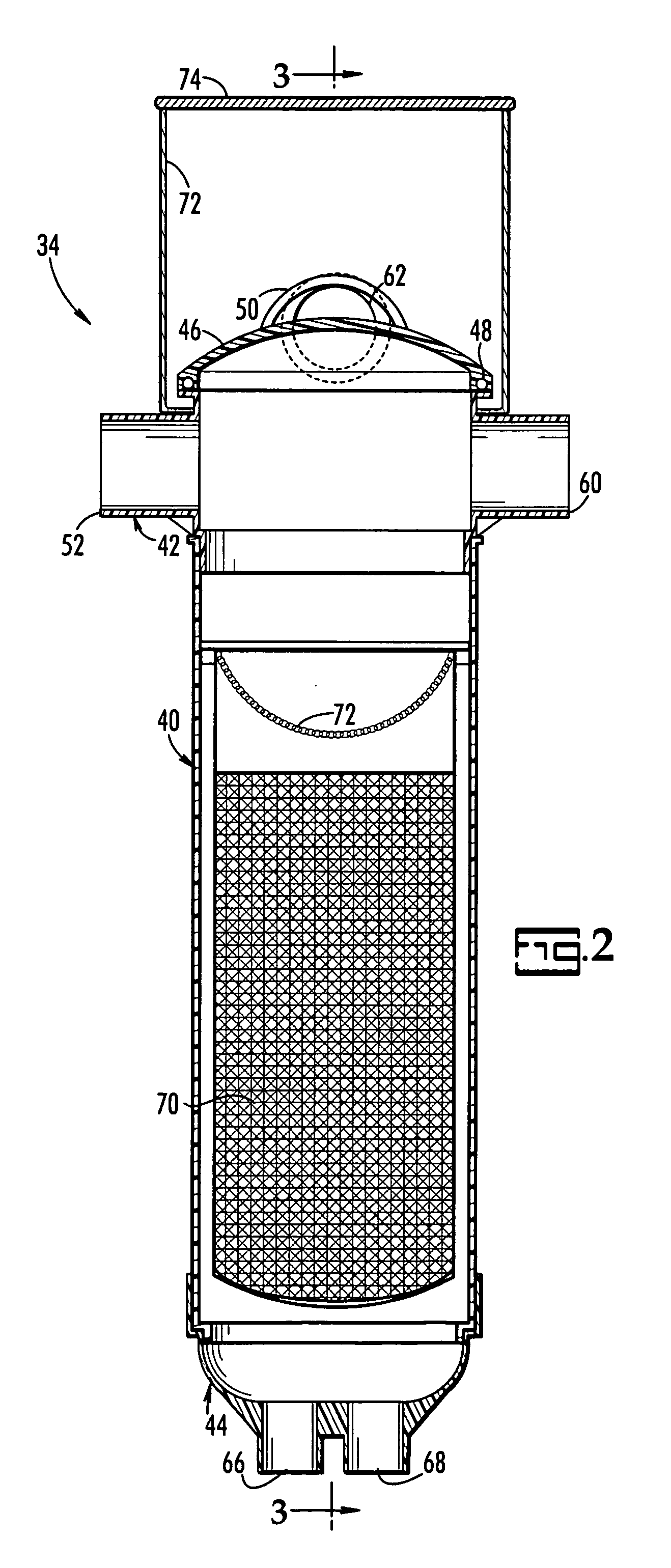 Canister filter for swimming pool