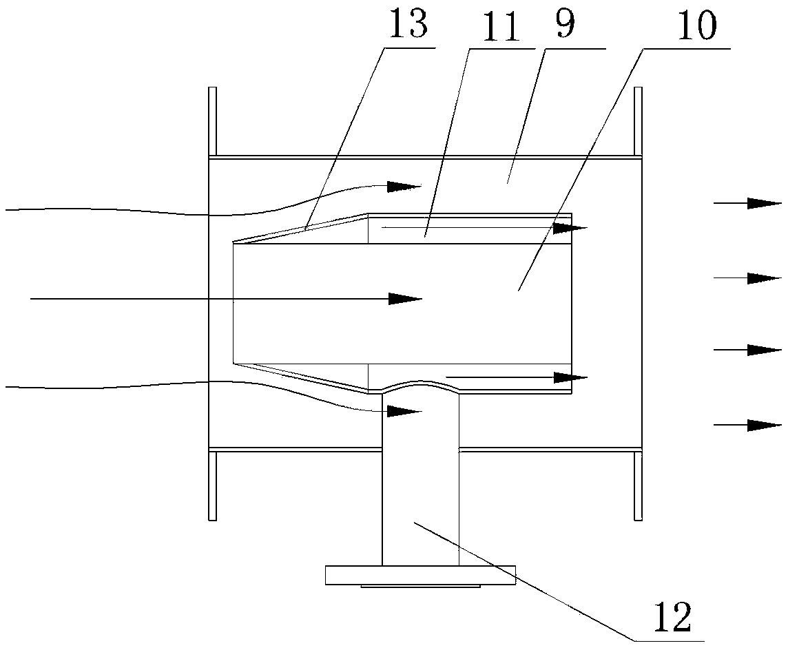 Gas staged combustion super-low nitrogen oxide emission combustor