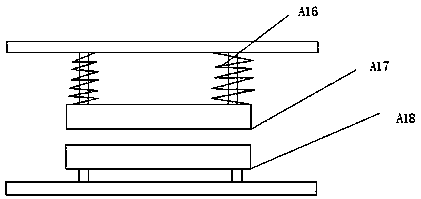 Pressing device for producing ink block