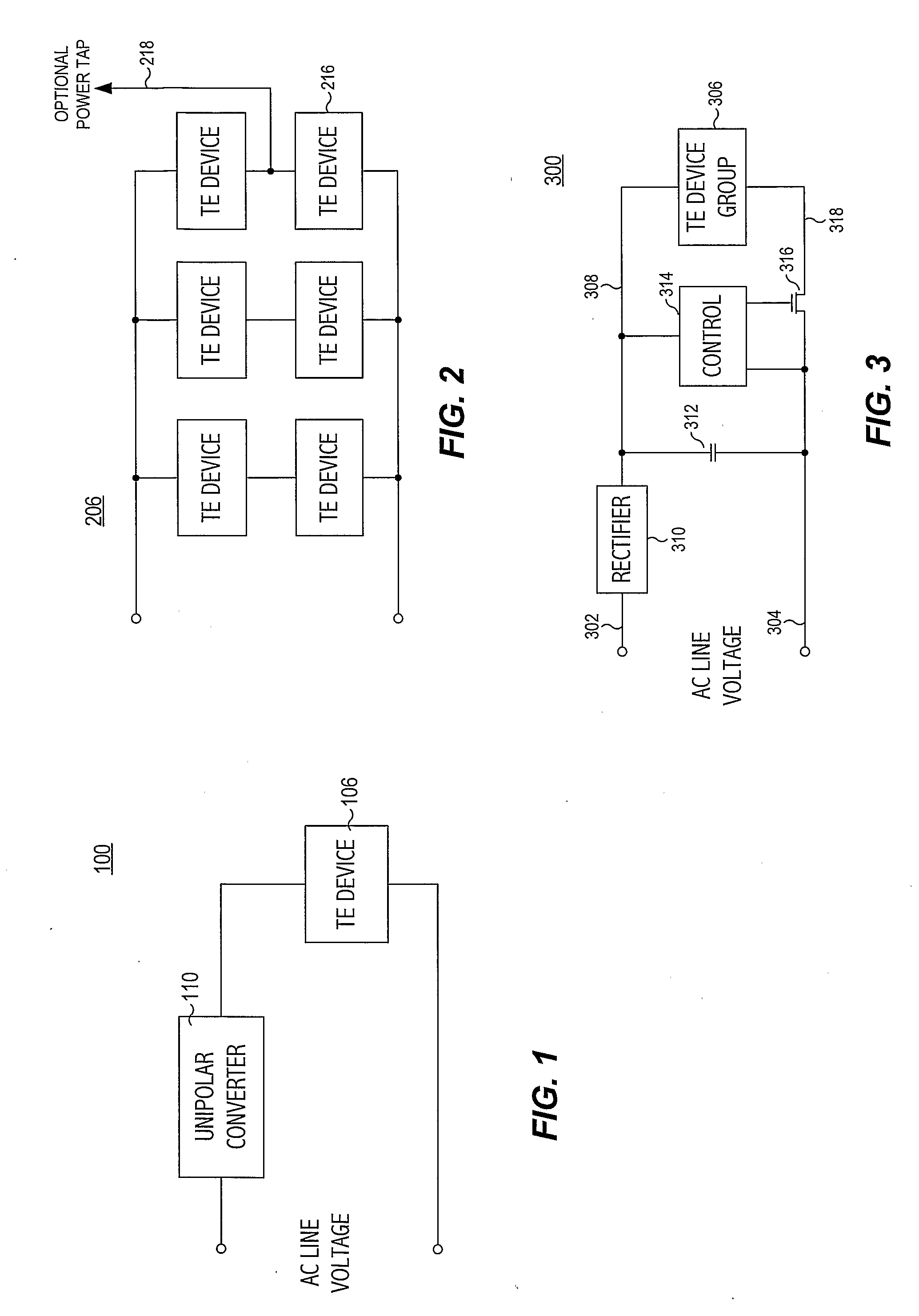 Line-Voltage-Powered Thermoelectric Device