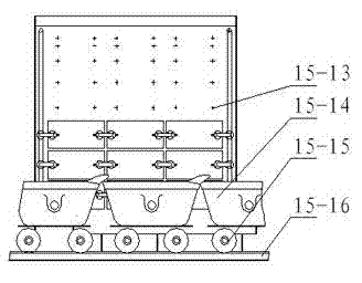 Waste heat collecting and recycling method in solidification course of liquid calcium carbide