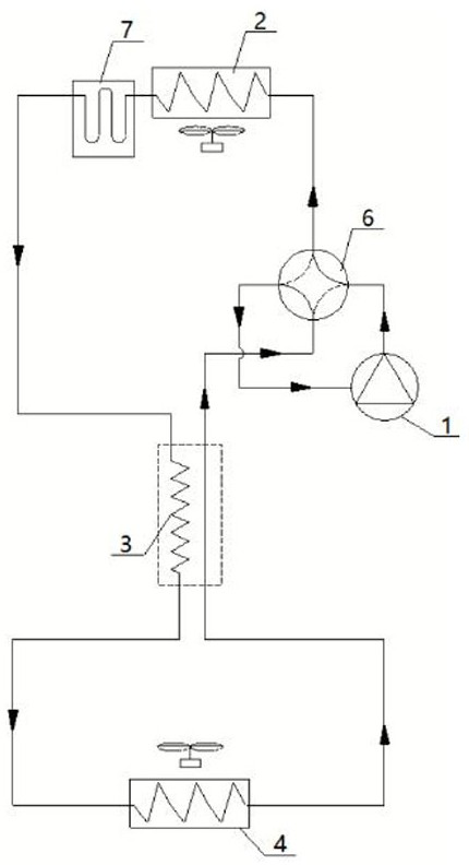 Refrigeration system of refrigerator and its defrosting control method