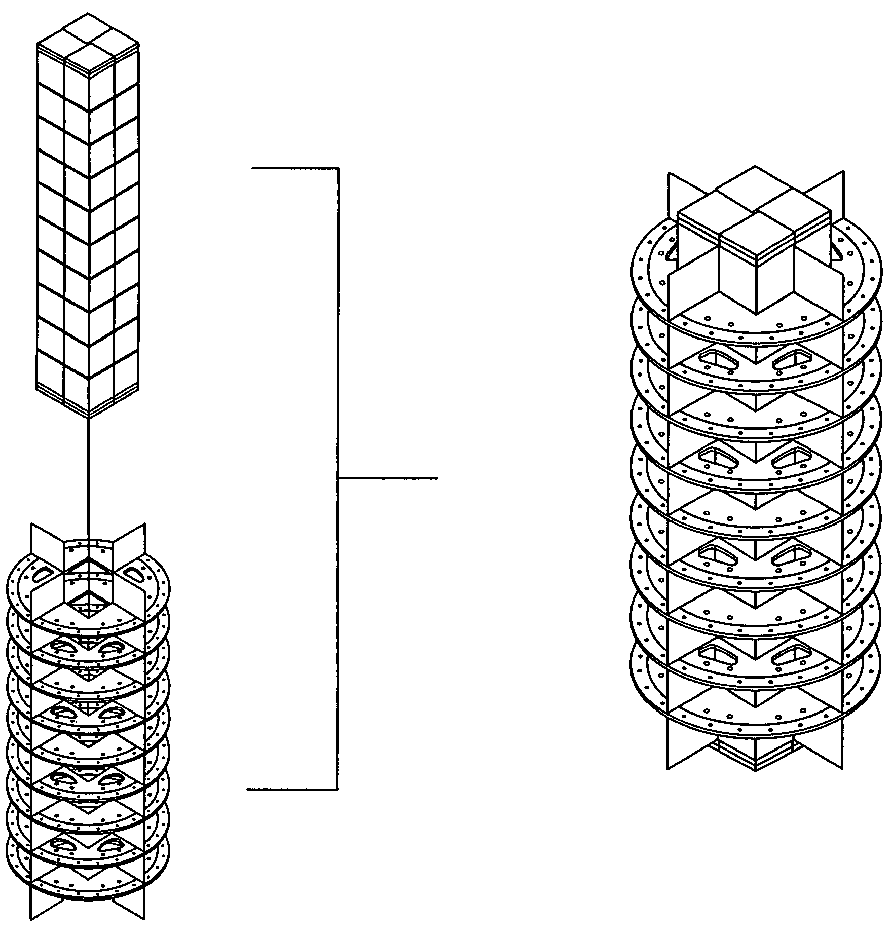 Compact heat exchanger made of ceramics having corrosion resistance at high temperature