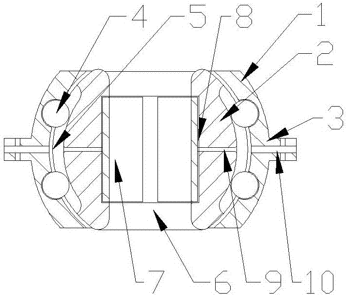 Bearing capable of deflecting